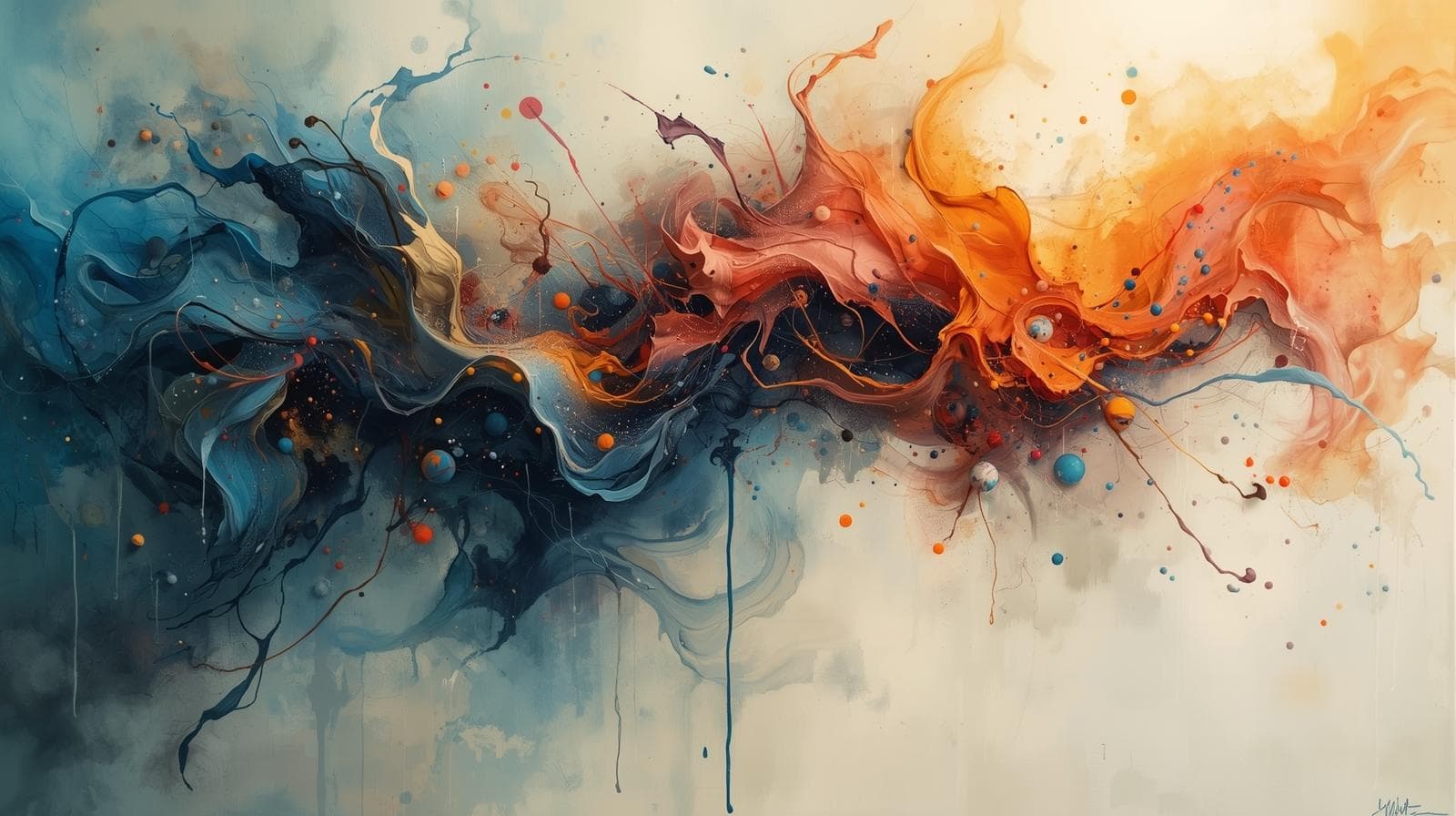 A serene and calming abstract background with pastel colors.